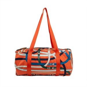NIB HERMÈS PARIS Multi-Color 'Cavalcadour' Airsilk Duffel 44 Travel Bag